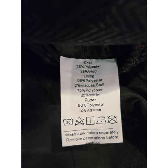 NWT PJ Paul Jones Men's Herringbone Blazer  Tweed Wool Blend Sports Coat Jacket - Picture 8 of 10